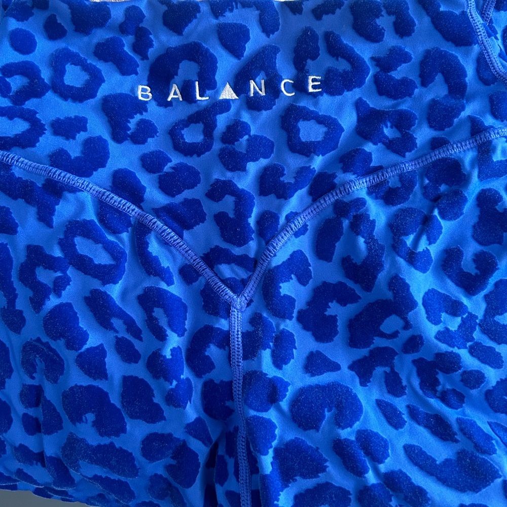 Balance Athletica blue leopard leggings